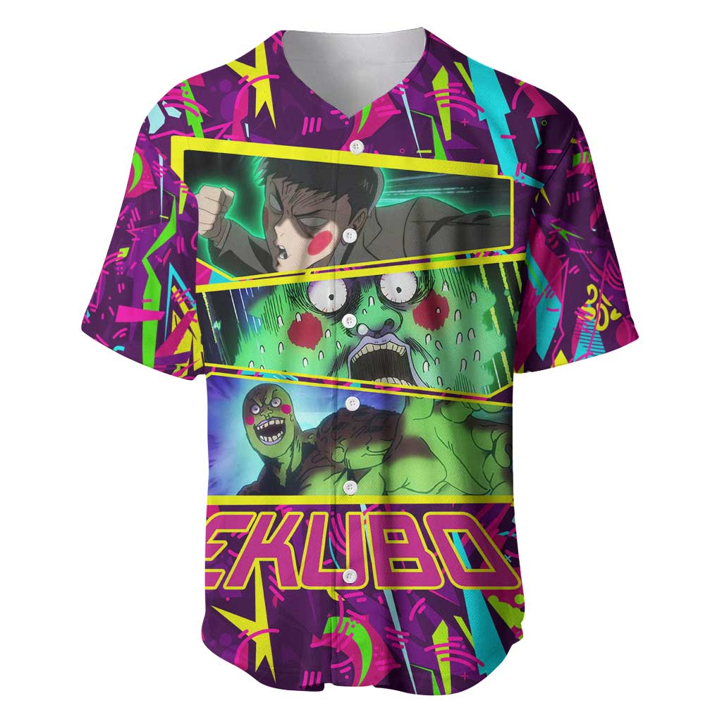 Ekubo Mob Psycho Anime Style Baseball Jersey Ekubo Mob Psycho Anime Style Baseball Jersey