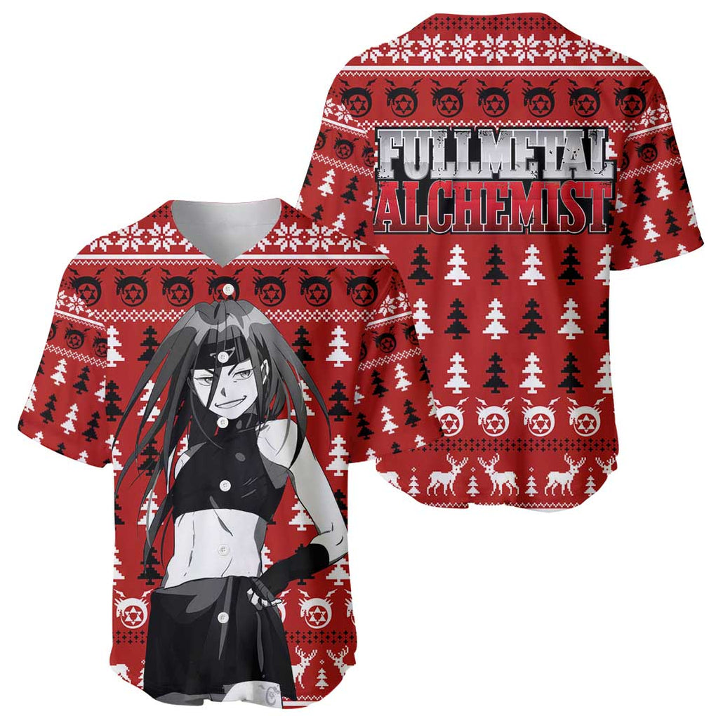 Envy Fullmetal Alchemist Christmas Style Baseball Jersey Envy Fullmetal Alchemist Christmas Style Baseball Jersey
