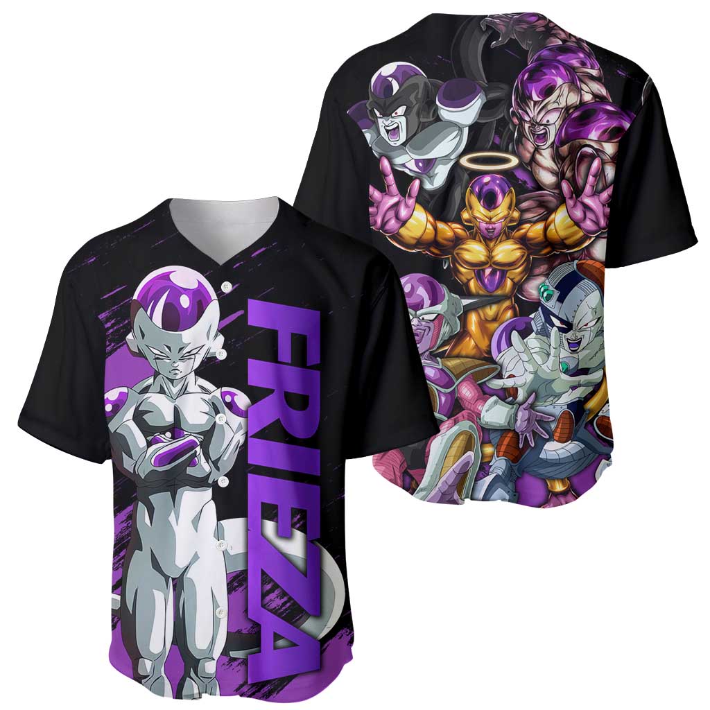 Frieza Dragon Ball Anime Style Baseball Jersey Frieza Dragon Ball Anime Style Baseball Jersey