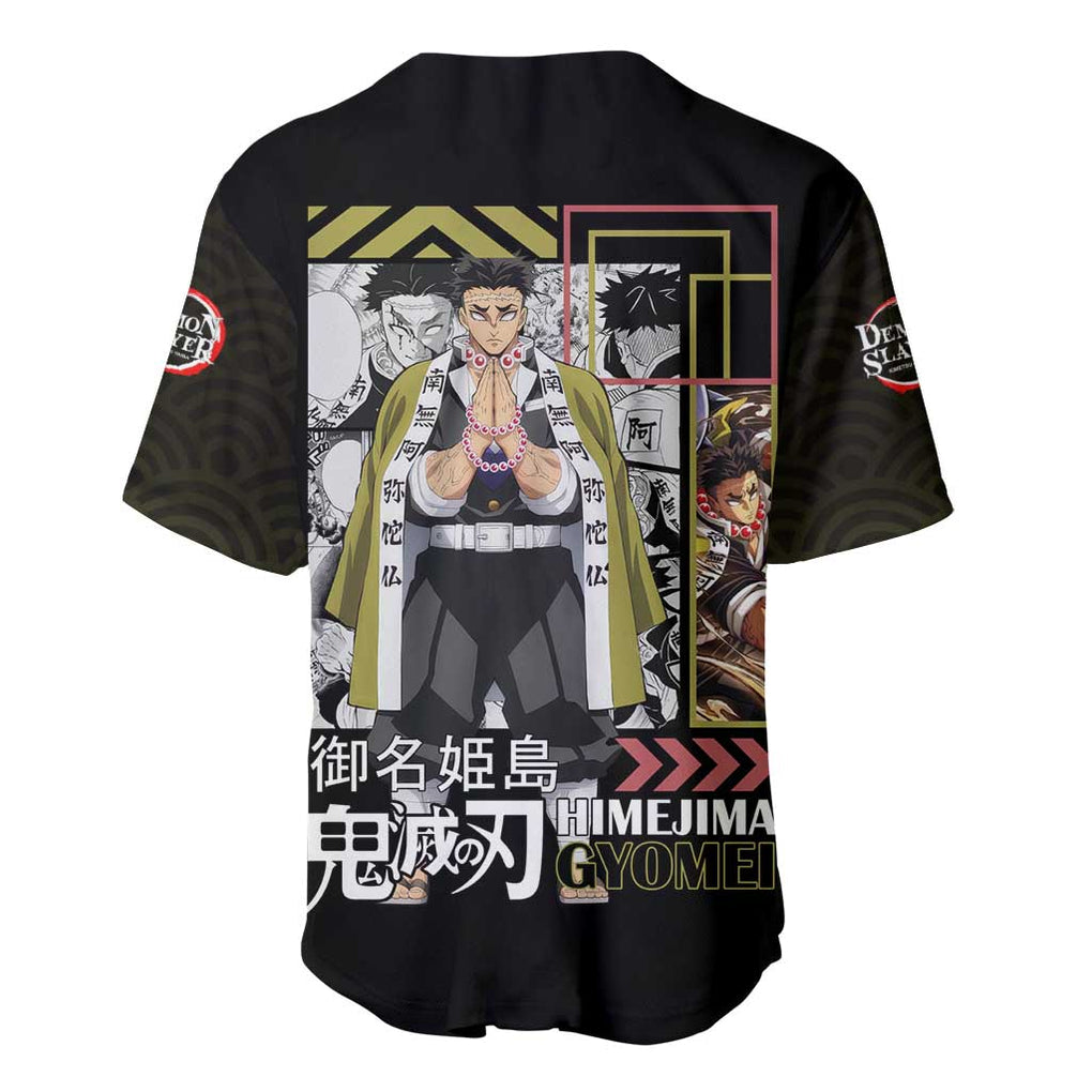 Gyomei Himejima Kimesu Anime Style Baseball Jersey Gyomei Himejima Kimesu Anime Style Baseball Jersey