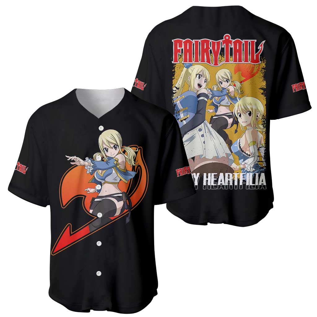 Heartfilia Fairy Tail Anime Style Baseball Jersey Heartfilia Fairy Tail Anime Style Baseball Jersey