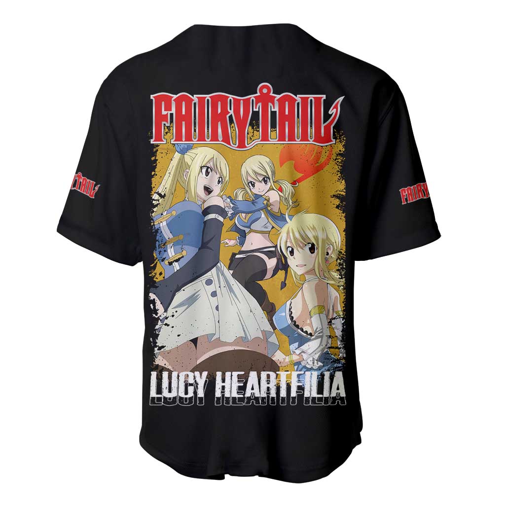 Heartfilia Fairy Tail Anime Style Baseball Jersey Heartfilia Fairy Tail Anime Style Baseball Jersey