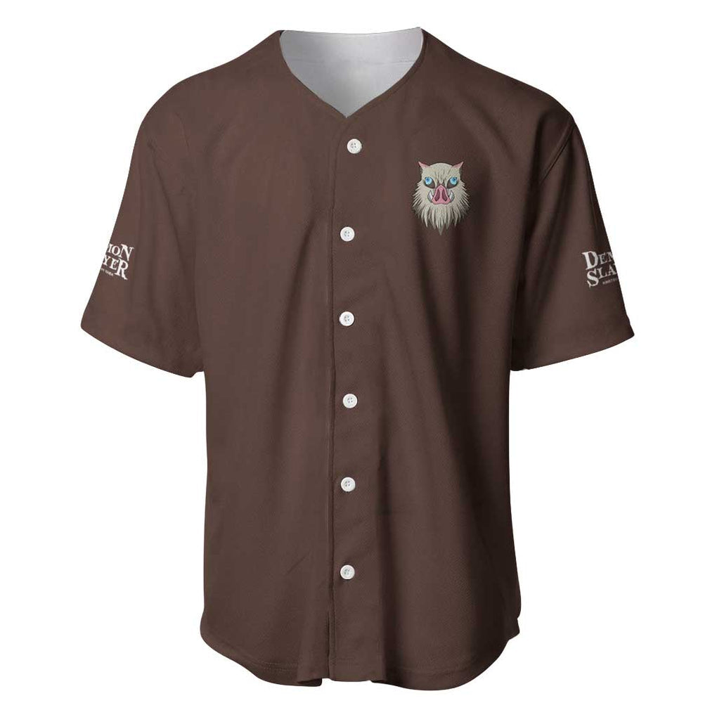 Inosuke Demon Slayer Anime Style Baseball Jersey_1 Inosuke Demon Slayer Anime Style Baseball Jersey_1