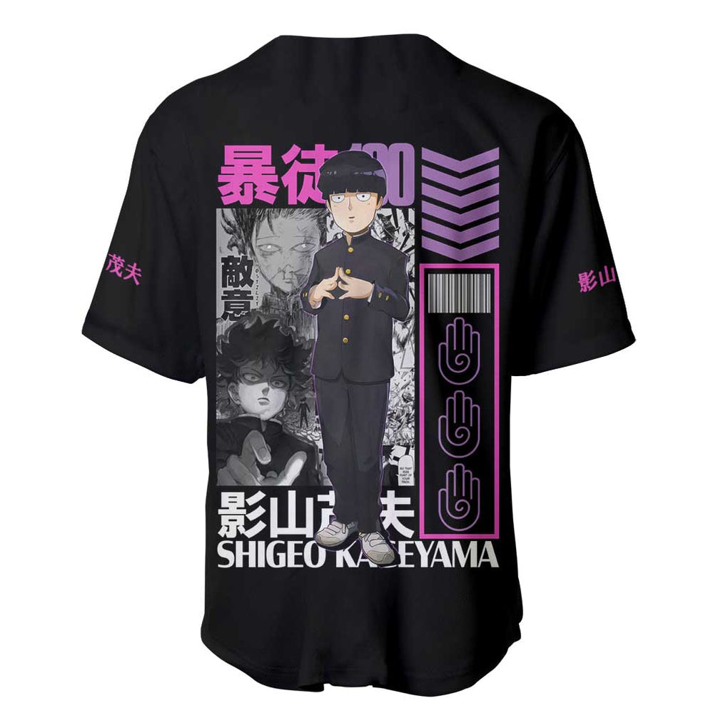 Kageyama Mob Psycho Anime Style Baseball Jersey_1 Kageyama Mob Psycho Anime Style Baseball Jersey_1