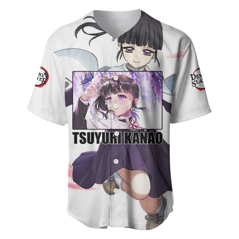 Kanao Demon Slayer Anime Style Baseball Jersey Kanao Demon Slayer Anime Style Baseball Jersey
