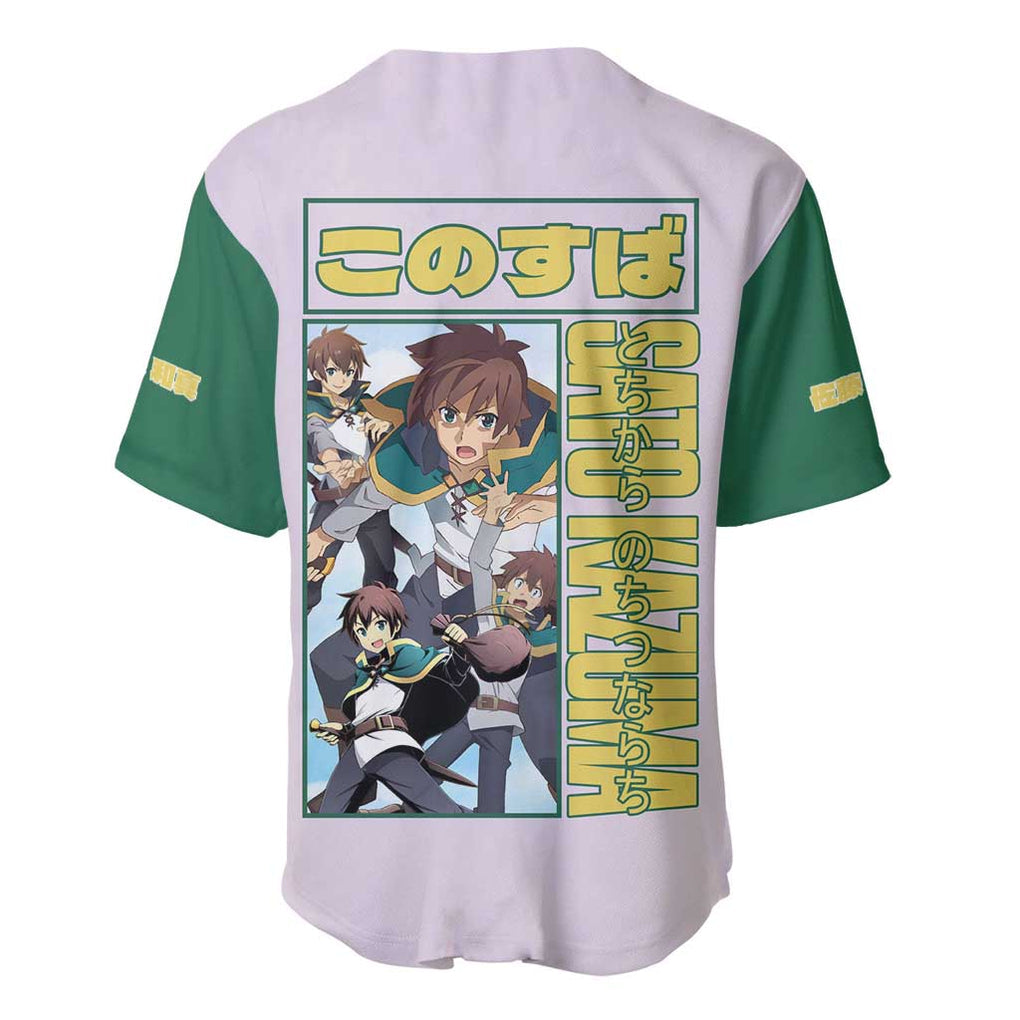 Kazuma Konosuba Anime Style Baseball Jersey Kazuma Konosuba Anime Style Baseball Jersey