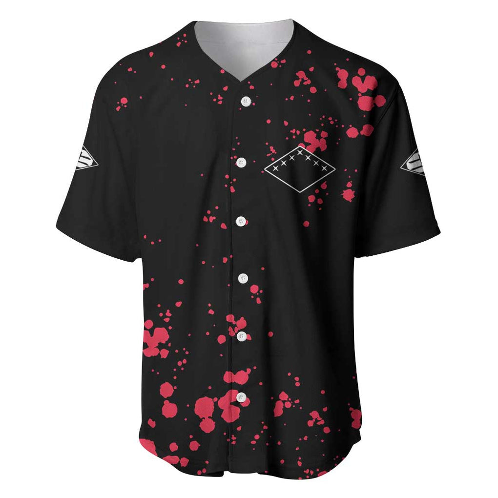 Kenpachi Bleach Anime Style Baseball Jersey Kenpachi Bleach Anime Style Baseball Jersey