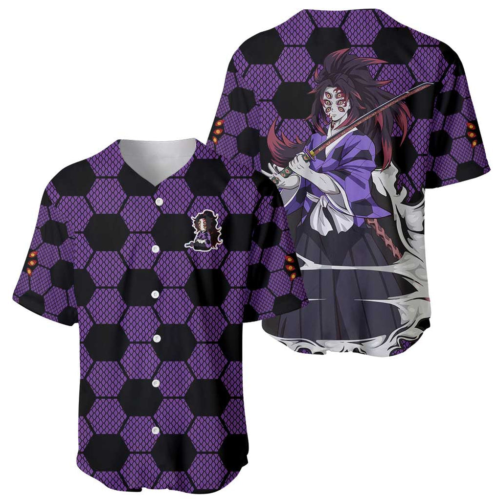 Kokushibo Demon Slayer Anime Style Baseball Jersey_1 Kokushibo Demon Slayer Anime Style Baseball Jersey_1