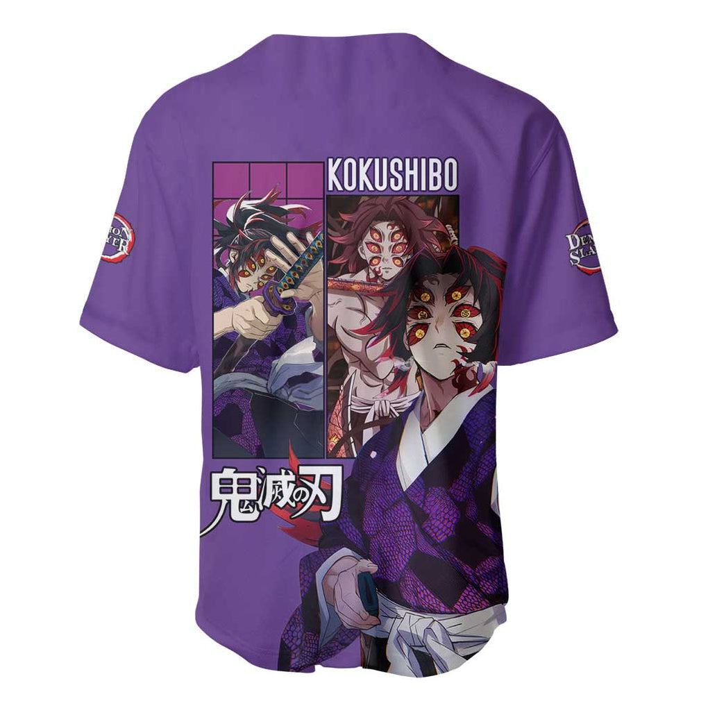 Kokushibo Kimesu No Anime Style Baseball Jersey_1 Kokushibo Kimesu No Anime Style Baseball Jersey_1