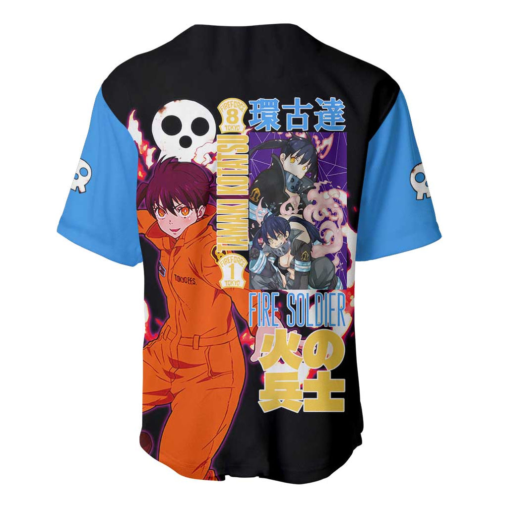 Kotatsu Fire Force Anime Style Baseball Jersey Kotatsu Fire Force Anime Style Baseball Jersey