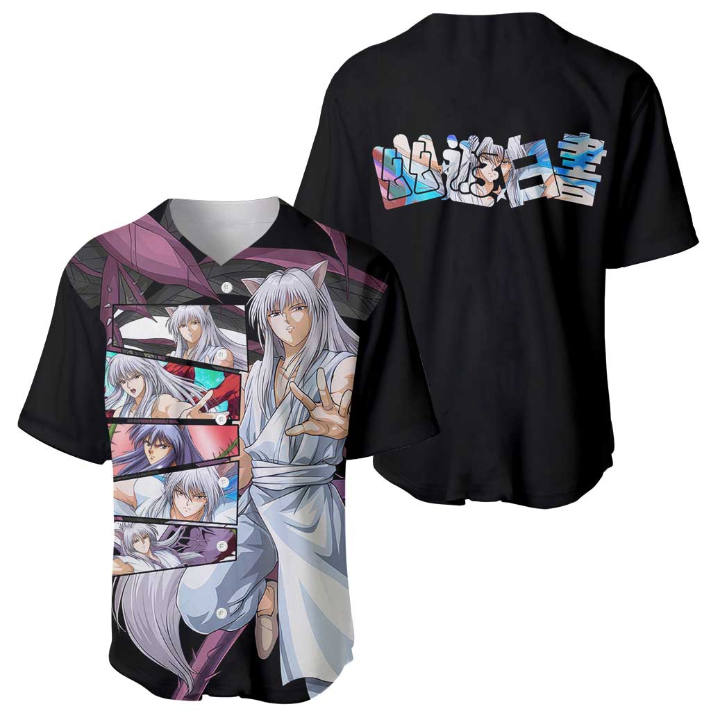 Kurama Yuyu Hakusho Anime Style Baseball Jersey Kurama Yuyu Hakusho Anime Style Baseball Jersey