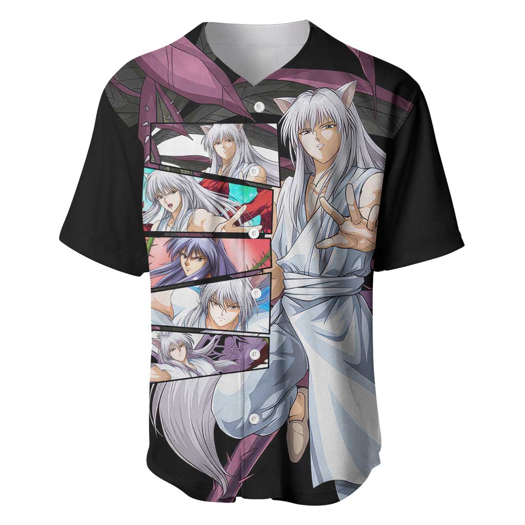 Kurama Yuyu Hakusho Anime Style Baseball Jersey Kurama Yuyu Hakusho Anime Style Baseball Jersey