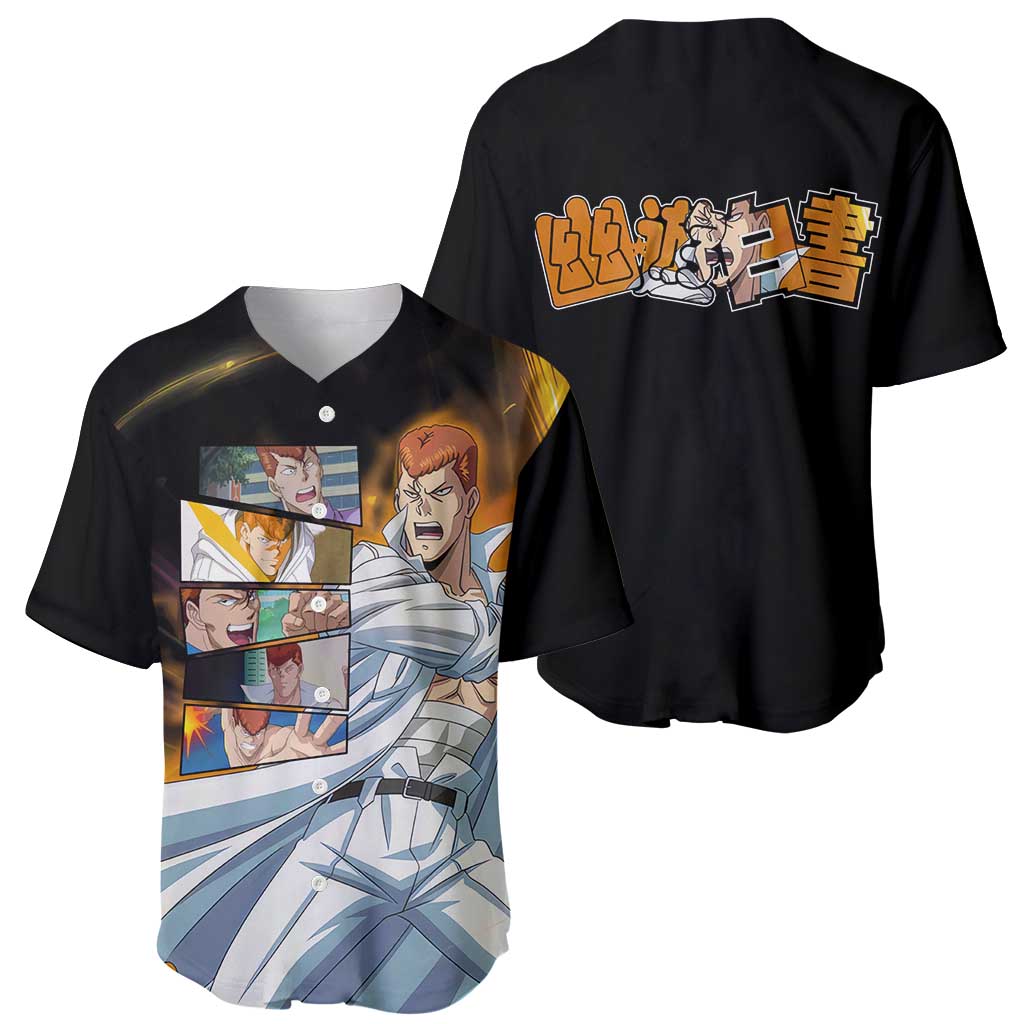 Kuwabara Yuyu Hakusho Anime Style Baseball Jersey Kuwabara Yuyu Hakusho Anime Style Baseball Jersey