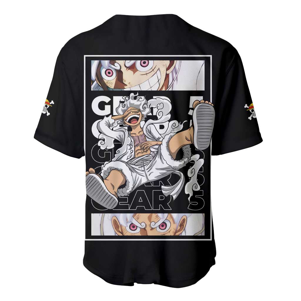 Luffy One Piece Anime Style Baseball Jersey_3 Luffy One Piece Anime Style Baseball Jersey_3