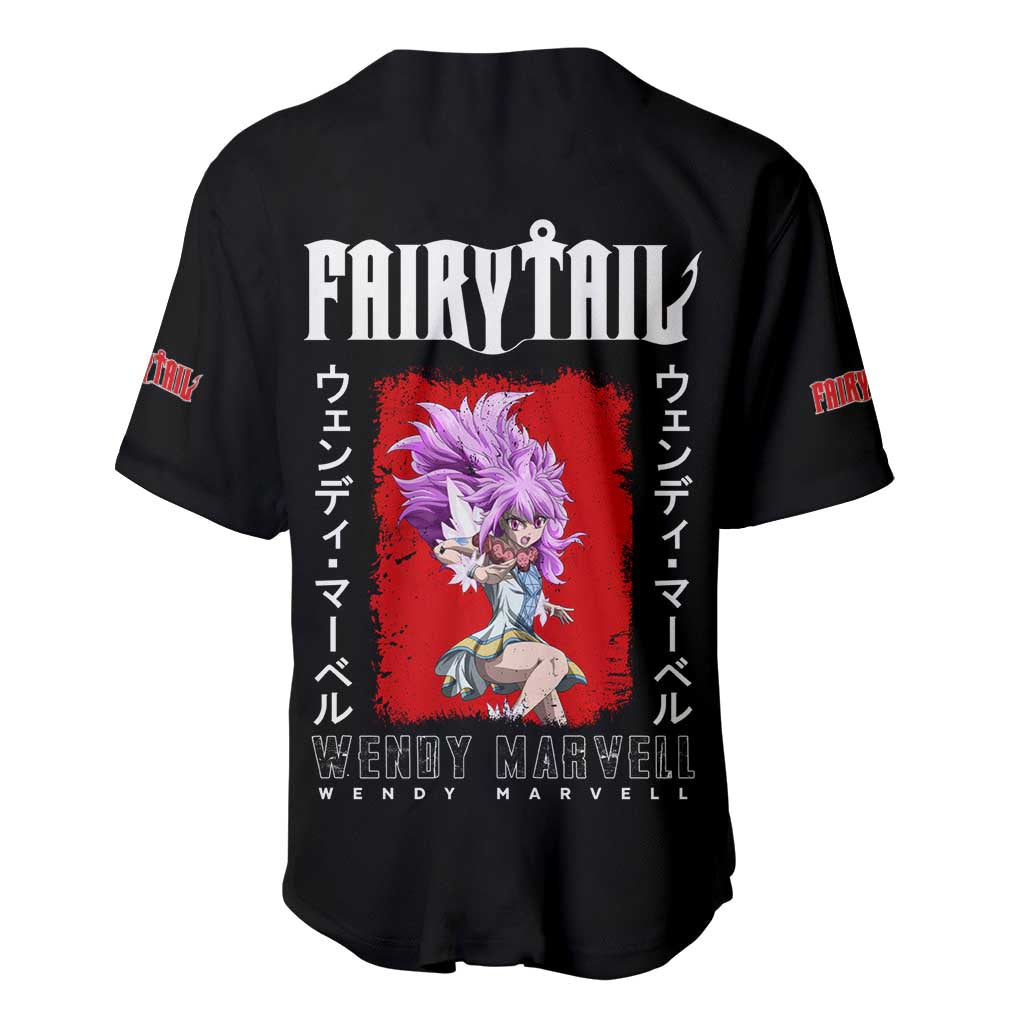 Marvell Fairy Tail Anime Style Baseball Jersey Marvell Fairy Tail Anime Style Baseball Jersey