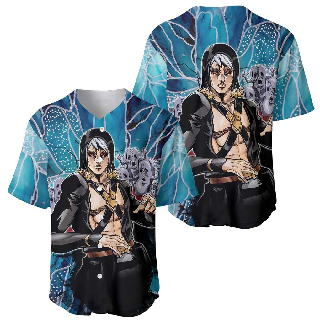 Metallic Jojos Bizarre Trippy Trippy Baseball Jersey Metallic Jojos Bizarre Trippy Trippy Baseball Jersey