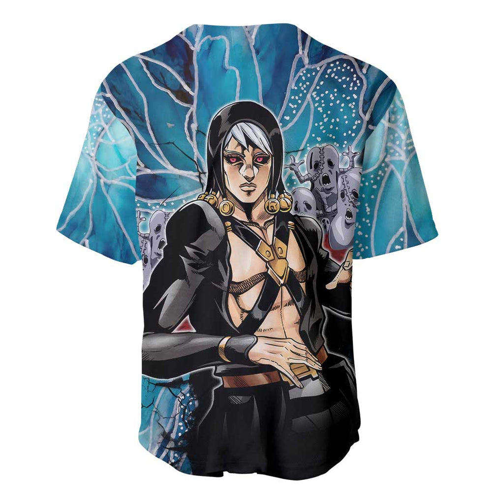 Metallic Jojos Bizarre Trippy Trippy Baseball Jersey Metallic Jojos Bizarre Trippy Trippy Baseball Jersey