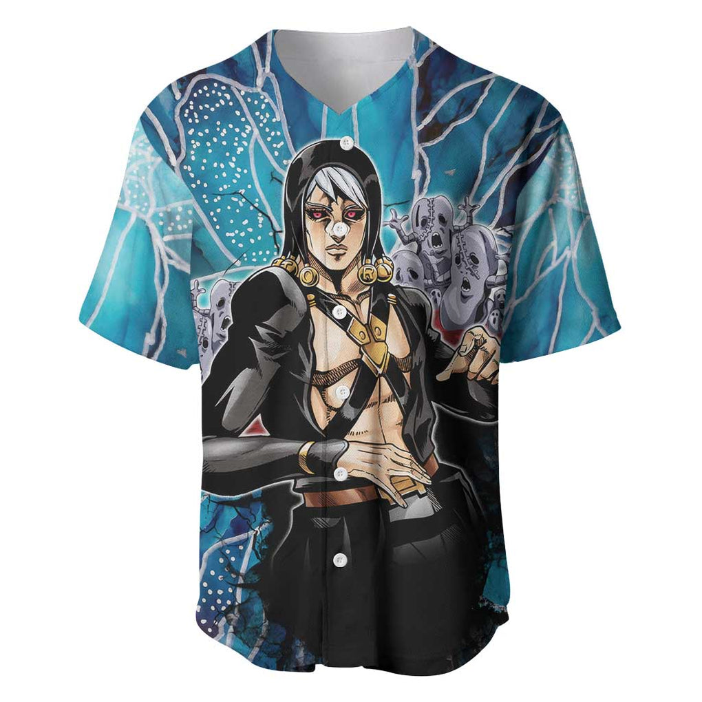 Metallic Jojos Bizarre Trippy Trippy Baseball Jersey Metallic Jojos Bizarre Trippy Trippy Baseball Jersey