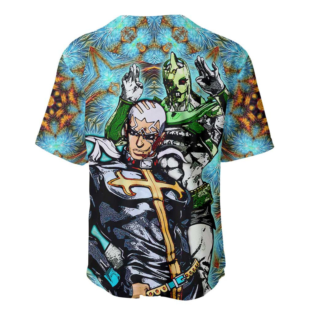Moon Jojos Bizarre Trippy Trippy Baseball Jersey Moon Jojos Bizarre Trippy Trippy Baseball Jersey