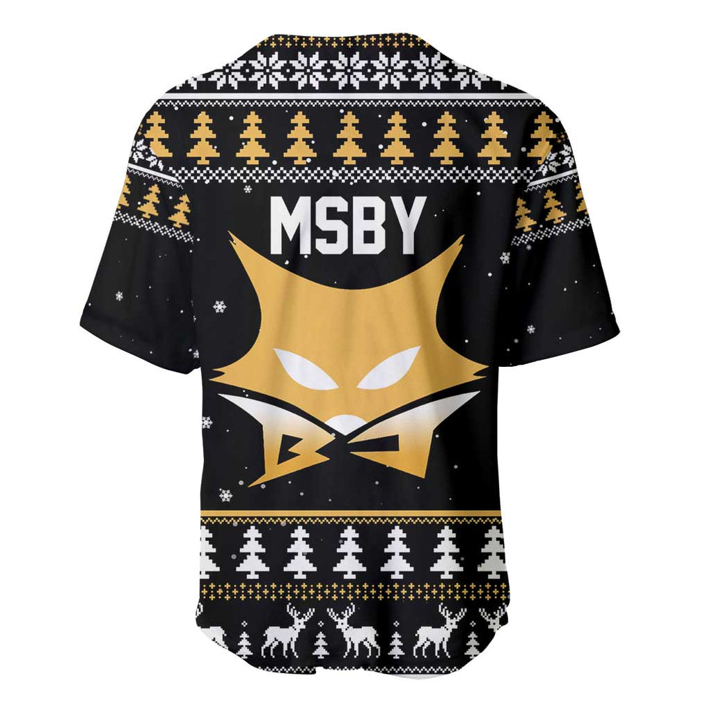 Msby Msby Black Christmas Style Baseball Jersey Msby Msby Black Christmas Style Baseball Jersey