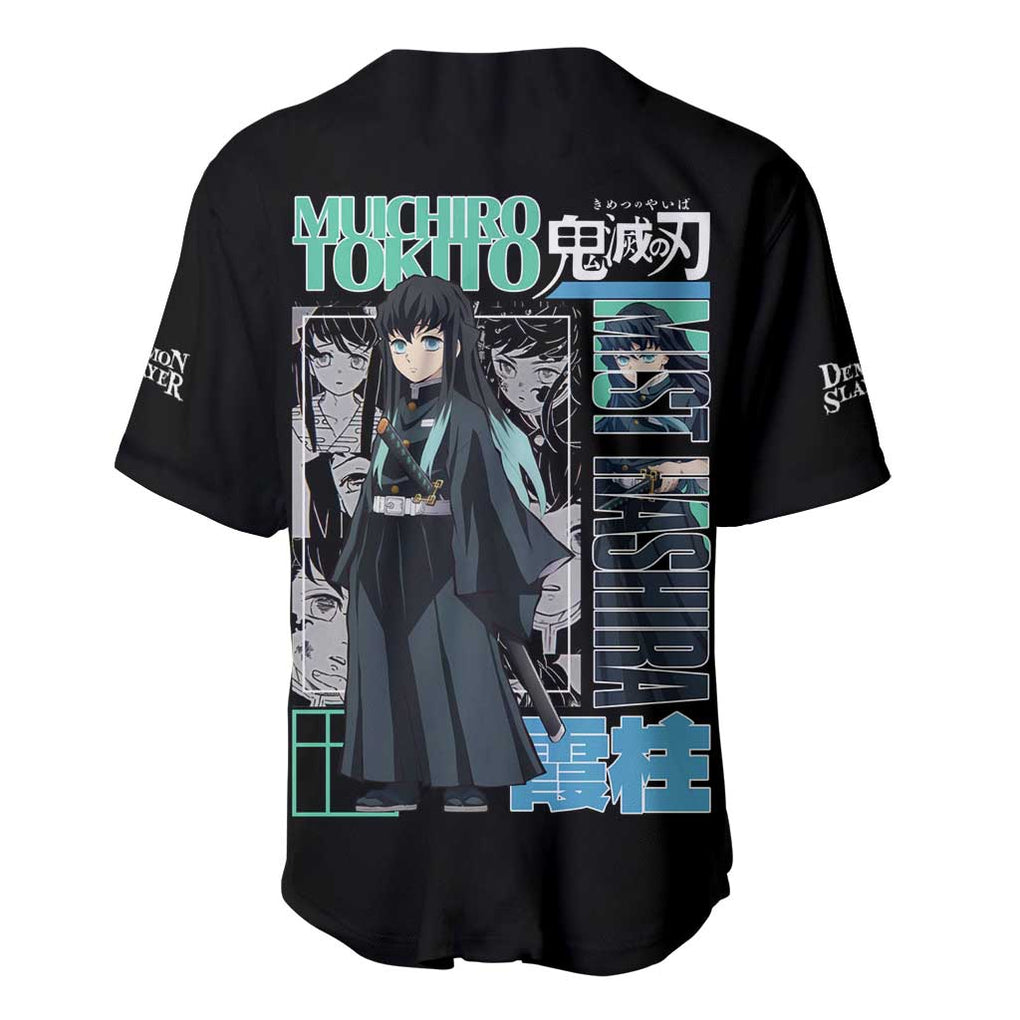 Muichiro Tokito Kimesu Anime Style Baseball Jersey Muichiro Tokito Kimesu Anime Style Baseball Jersey
