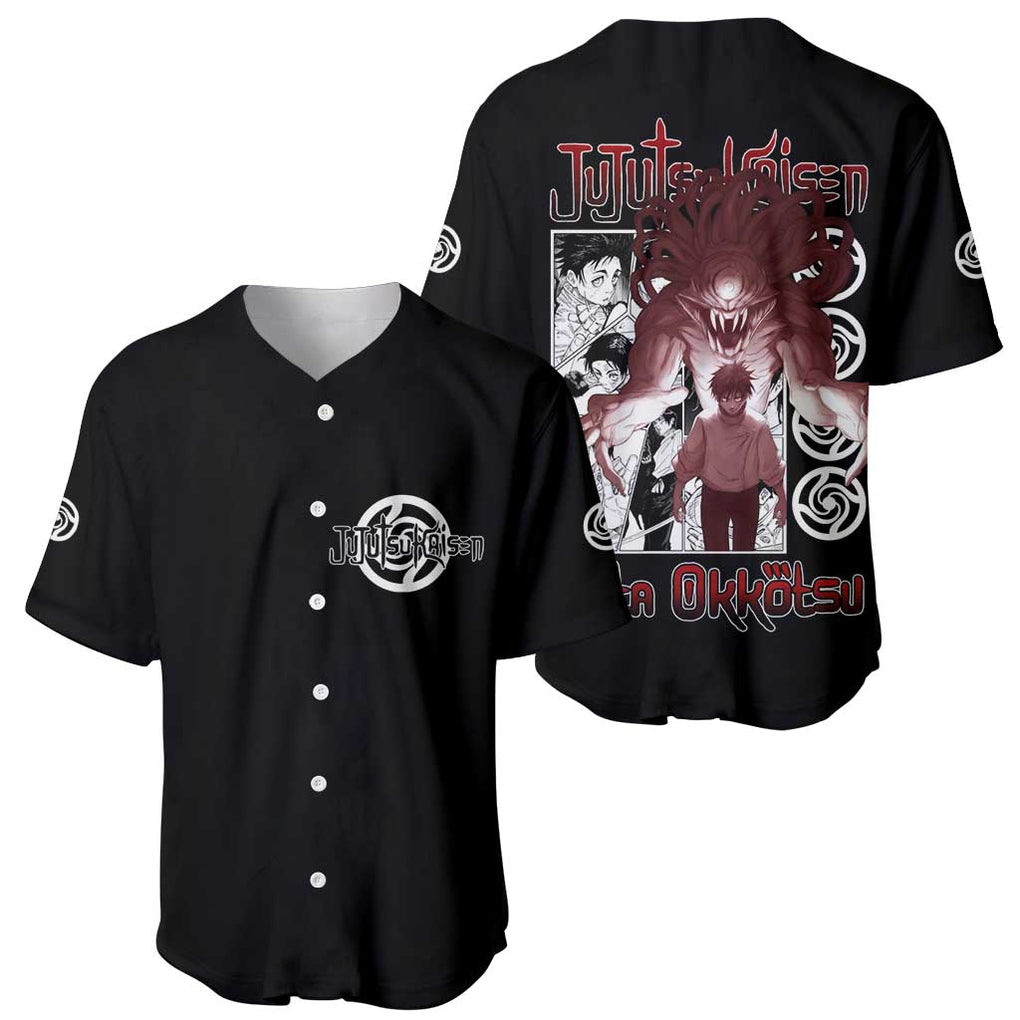 Okkotsu Jujutsu Kaisen Anime Style Baseball Jersey Okkotsu Jujutsu Kaisen Anime Style Baseball Jersey