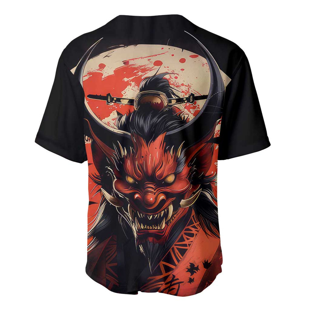 Oni Demon Anime Style Baseball Jersey Oni Demon Anime Style Baseball Jersey