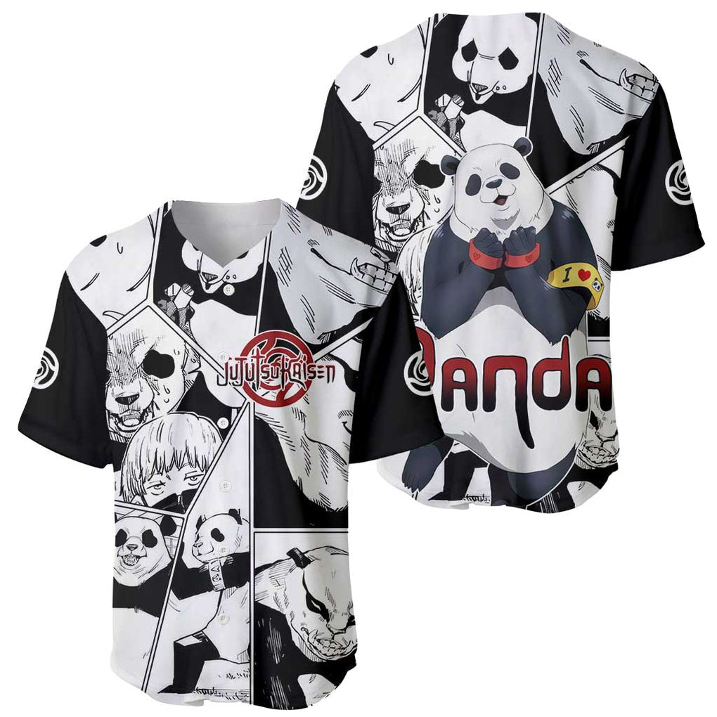Panda Jujutsu Kaisen Anime Style Baseball Jersey Panda Jujutsu Kaisen Anime Style Baseball Jersey