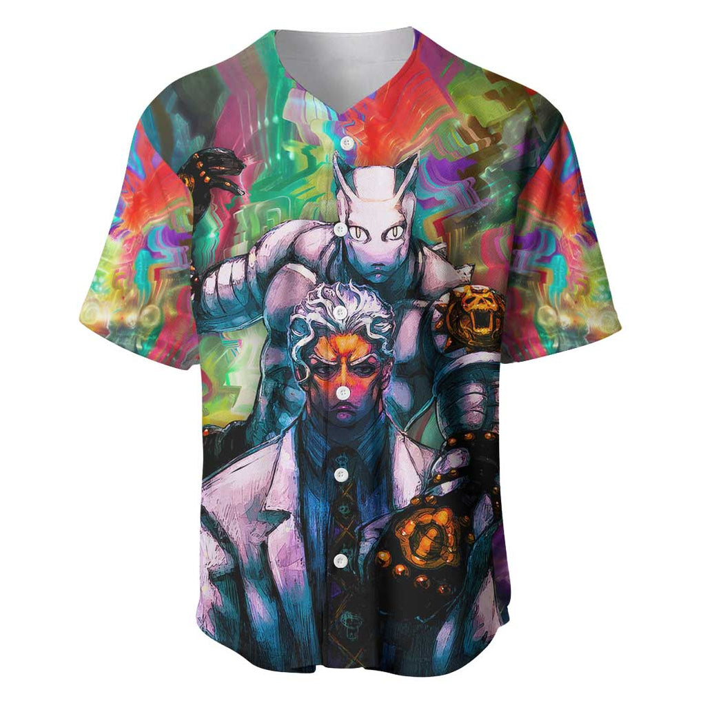 Queen Jojos Bizarre Trippy Trippy Baseball Jersey Queen Jojos Bizarre Trippy Trippy Baseball Jersey