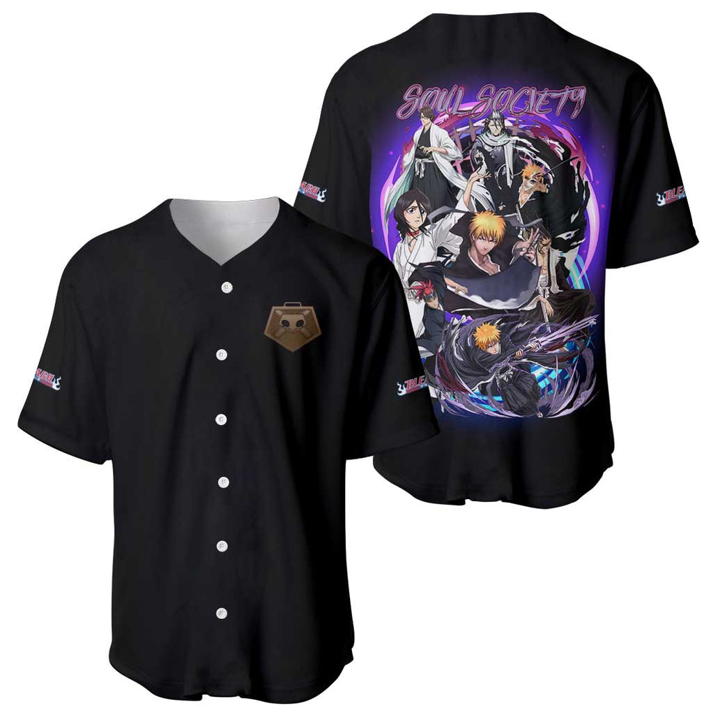 Rescue Bleach Anime Style Baseball Jersey Rescue Bleach Anime Style Baseball Jersey
