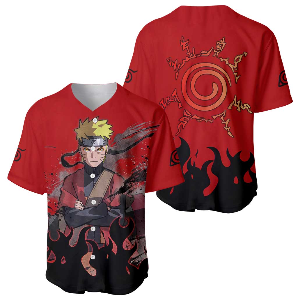 Sage Naruto Anime Style Baseball Jersey Sage Naruto Anime Style Baseball Jersey