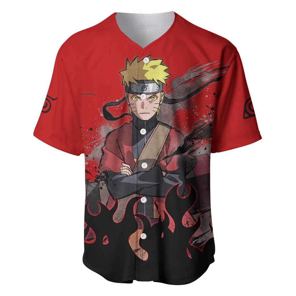 Sage Naruto Anime Style Baseball Jersey Sage Naruto Anime Style Baseball Jersey