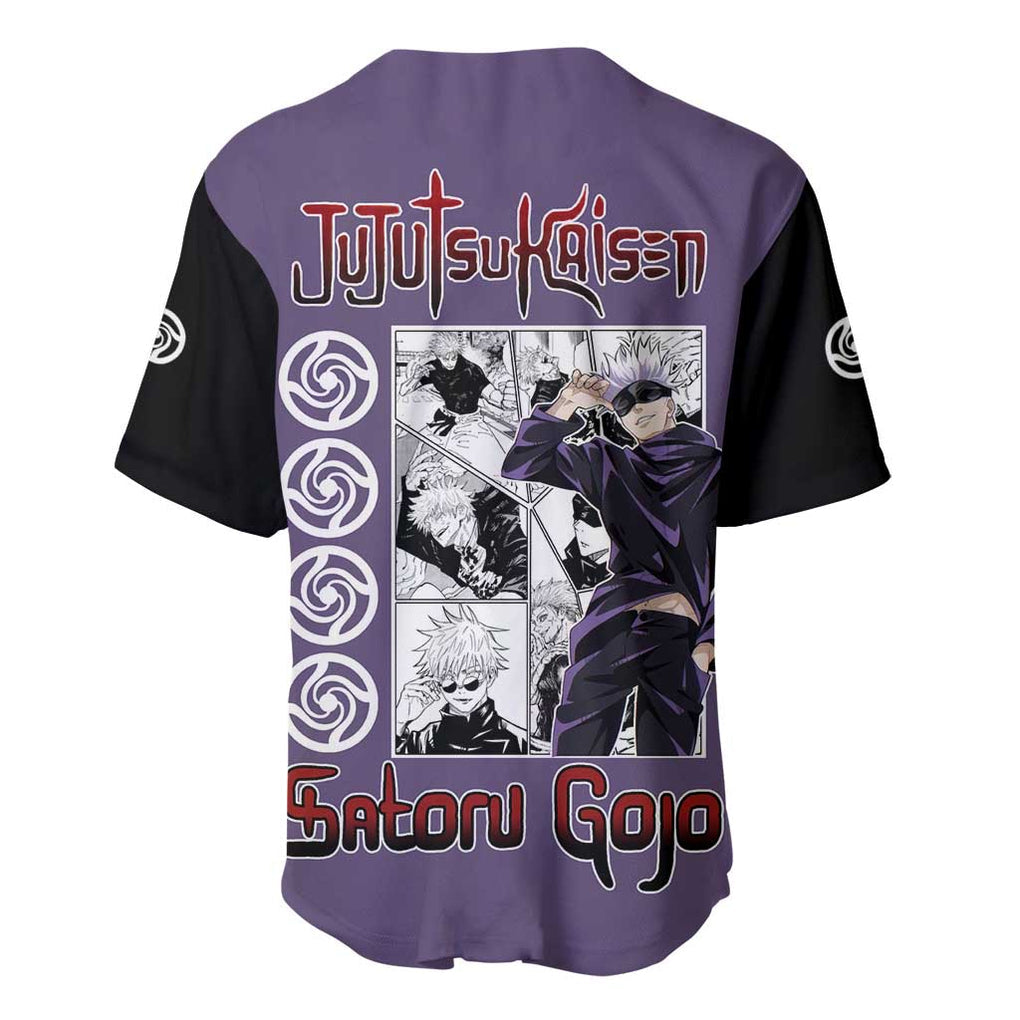 Satoru Jujutsu Kaisen Anime Style Baseball Jersey Satoru Jujutsu Kaisen Anime Style Baseball Jersey