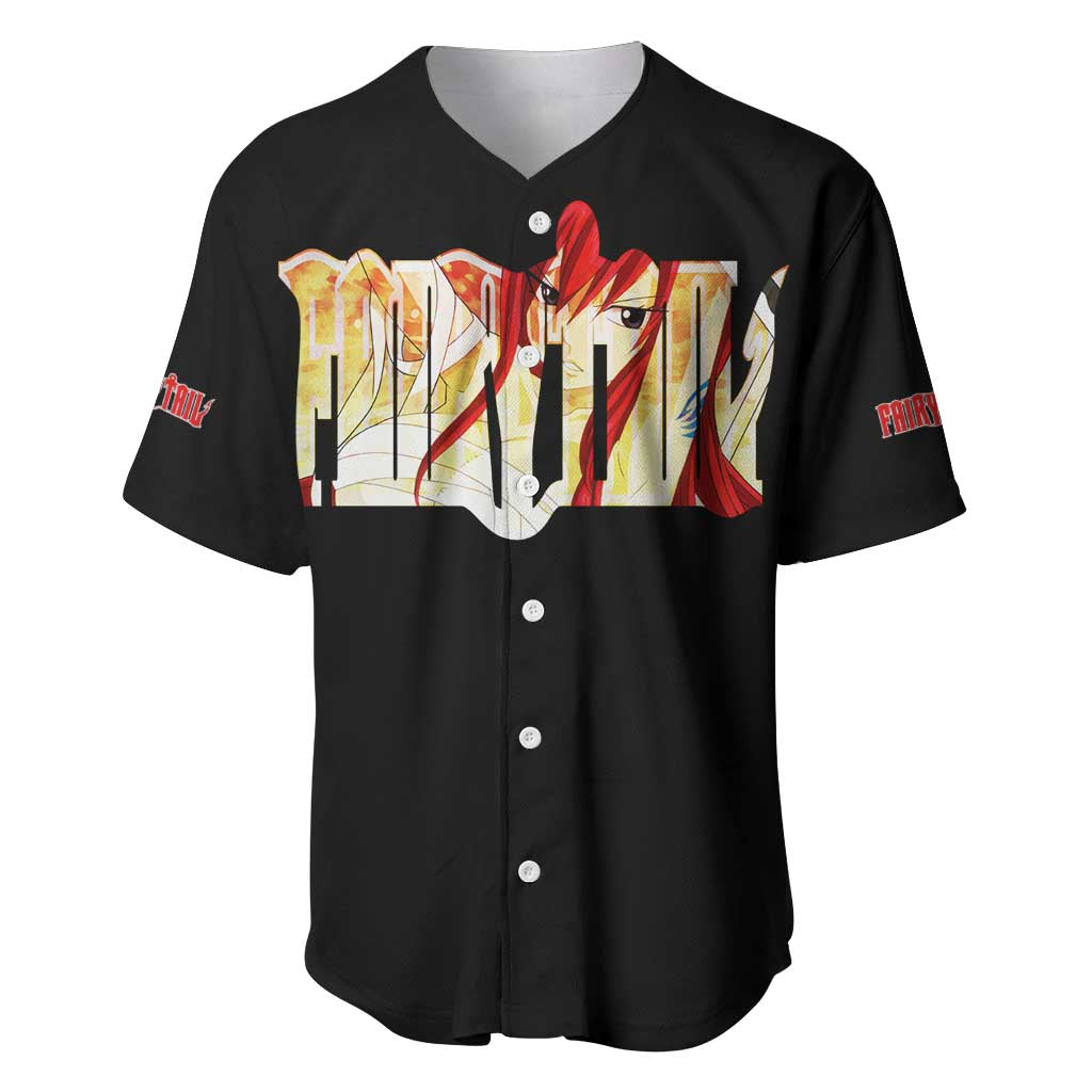 Scarlet Fairy Tail Anime Style Baseball Jersey Scarlet Fairy Tail Anime Style Baseball Jersey