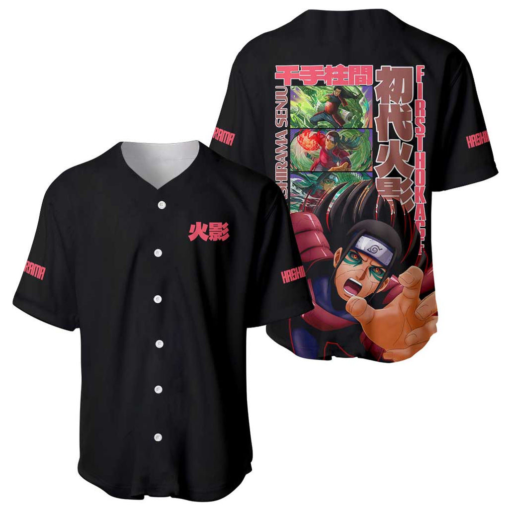 Senju Naruto Anime Style Baseball Jersey Senju Naruto Anime Style Baseball Jersey