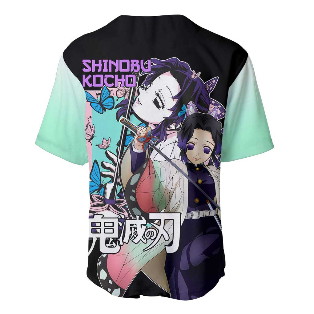 Shinobu Kocho Kimesu Anime Style Baseball Jersey Shinobu Kocho Kimesu Anime Style Baseball Jersey