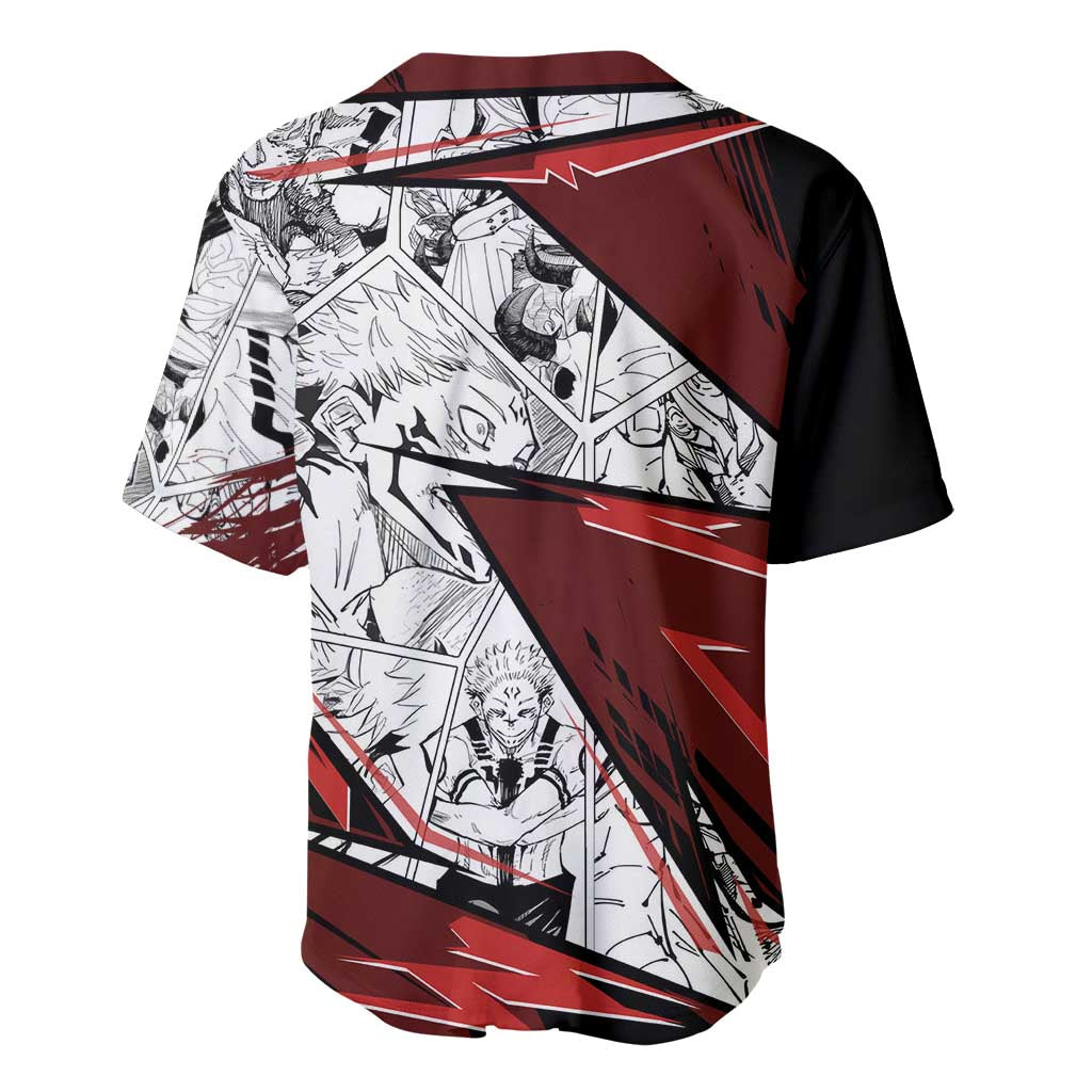 Sukuna Jujutsu Kaisen Anime Style Baseball Jersey Sukuna Jujutsu Kaisen Anime Style Baseball Jersey