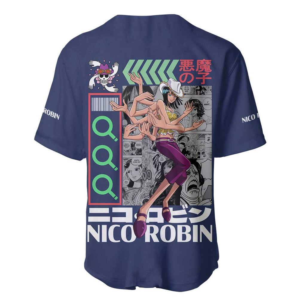 Team One Piece Anime Style Baseball Jersey_1 Team One Piece Anime Style Baseball Jersey_1