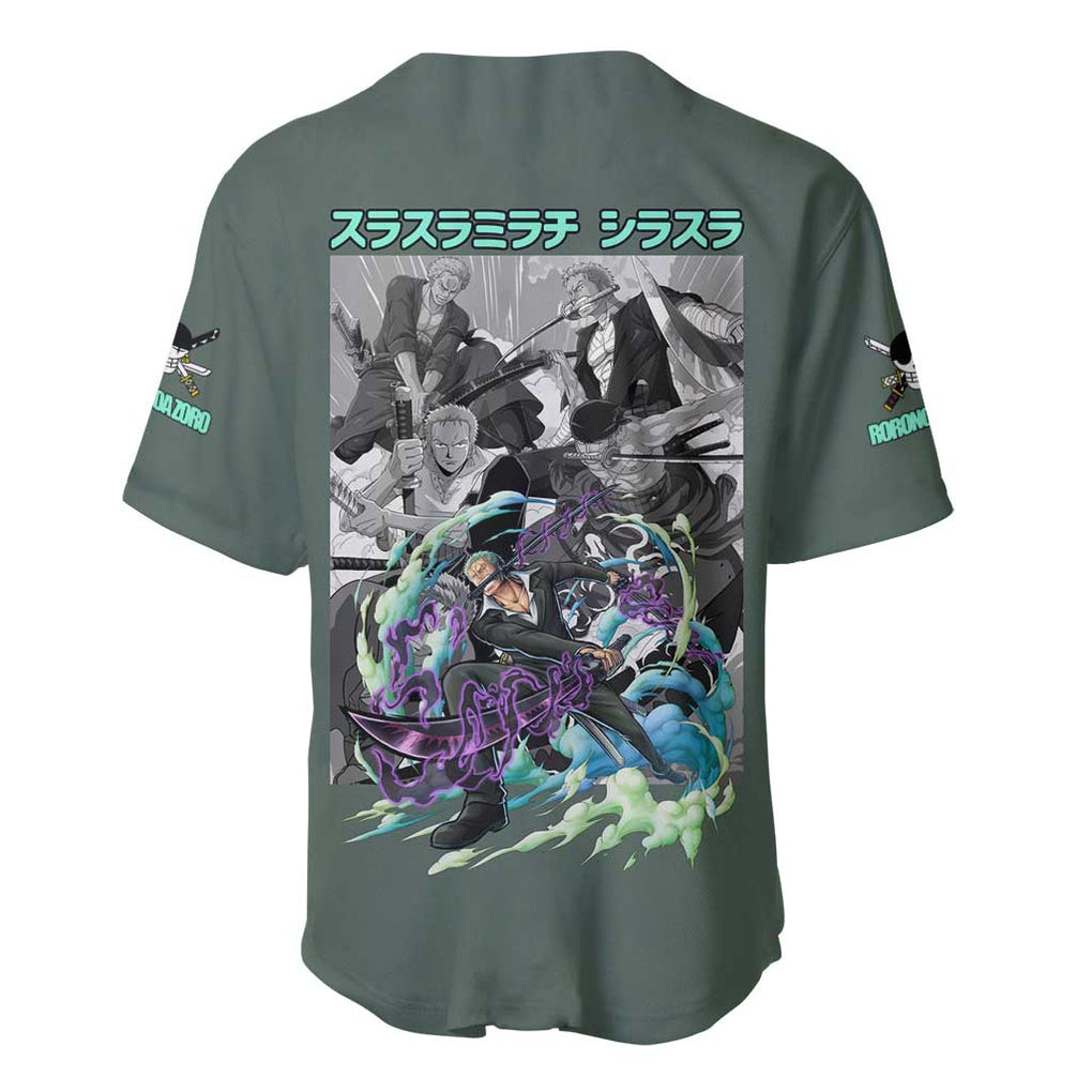 Team One Piece Anime Style Baseball Jersey_2 Team One Piece Anime Style Baseball Jersey_2