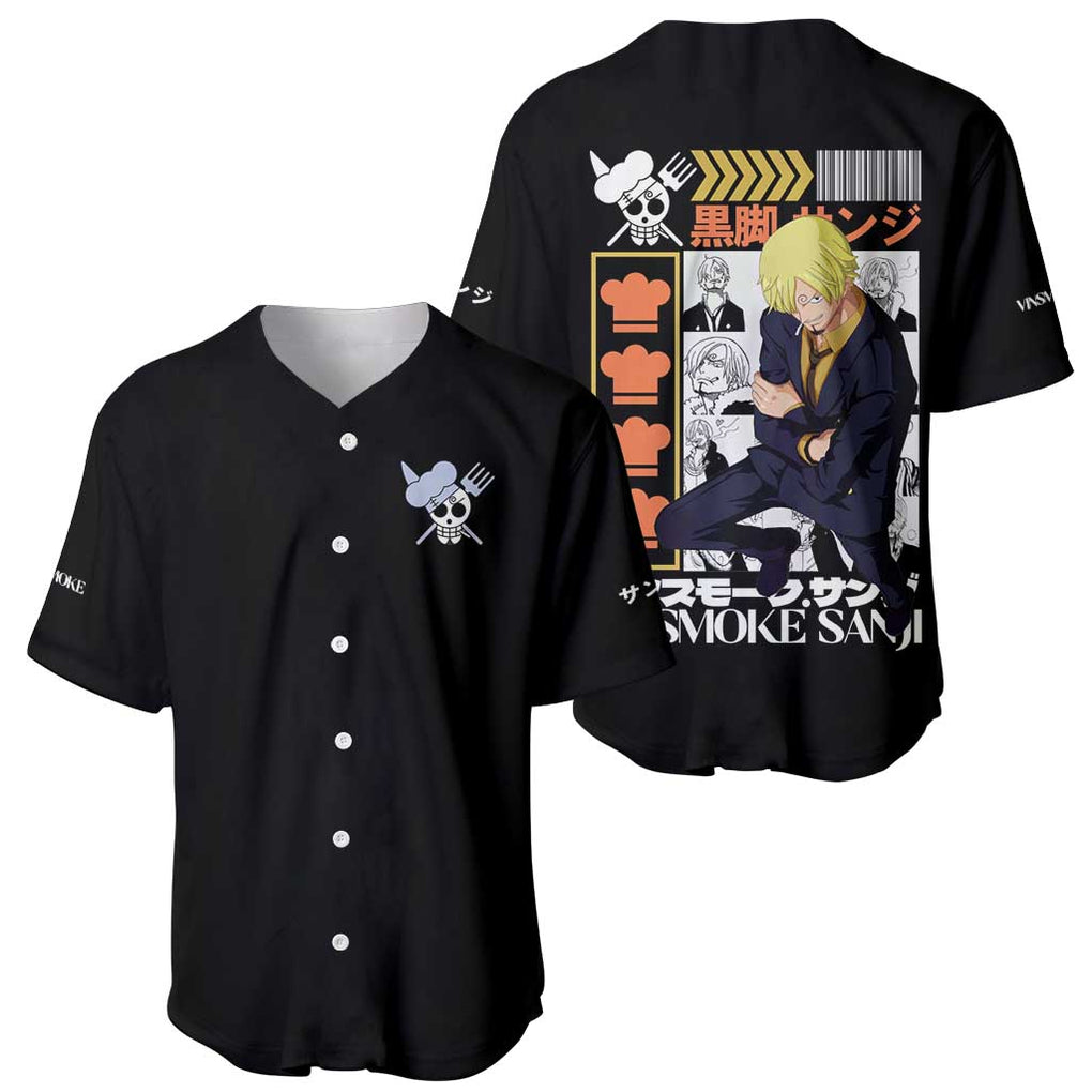 Team One Piece Anime Style Baseball Jersey_4 Team One Piece Anime Style Baseball Jersey_4