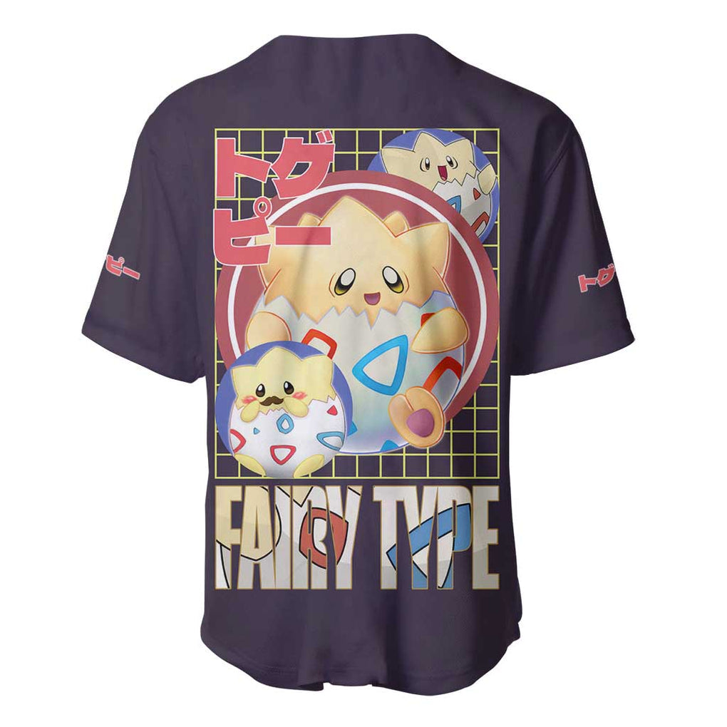 Togepi Poke Anime Style Baseball Jersey Togepi Poke Anime Style Baseball Jersey