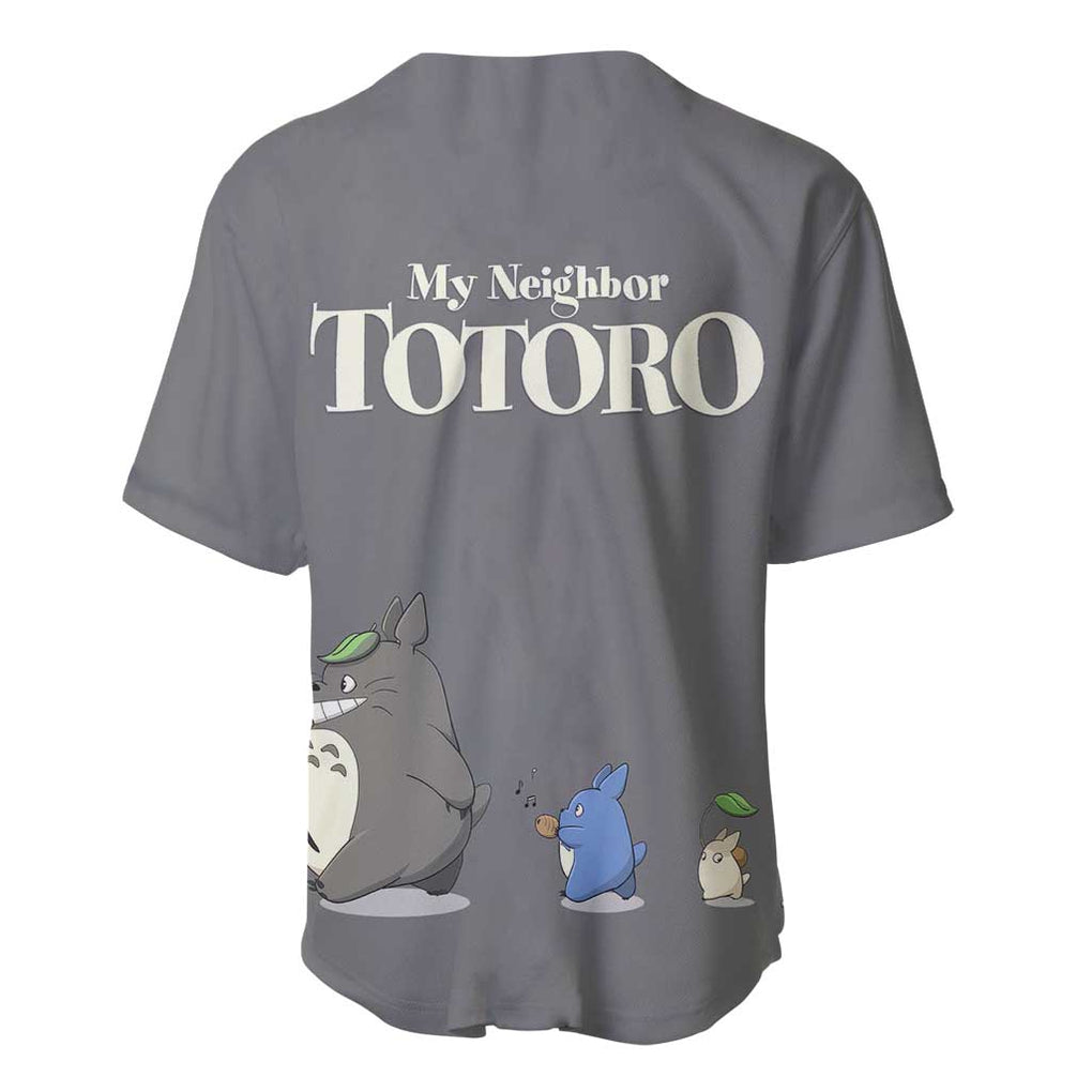 Totoro My Neighbor Anime Style Baseball Jersey Totoro My Neighbor Anime Style Baseball Jersey
