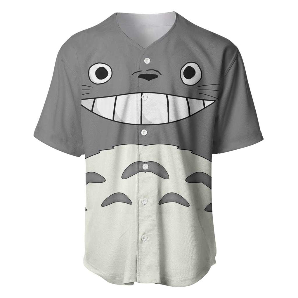 Totoro My Neighbor Anime Style Baseball Jersey Totoro My Neighbor Anime Style Baseball Jersey