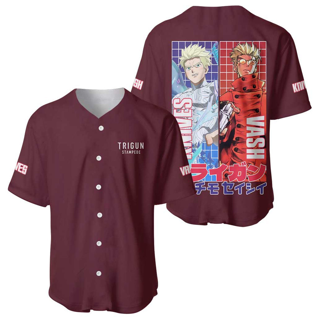 Trigun Stampede Anime Style Baseball Jersey Trigun Stampede Anime Style Baseball Jersey