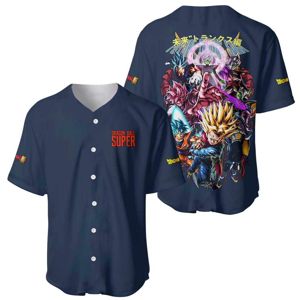 Trunks Dragon Ball Anime Style Baseball Jersey Trunks Dragon Ball Anime Style Baseball Jersey