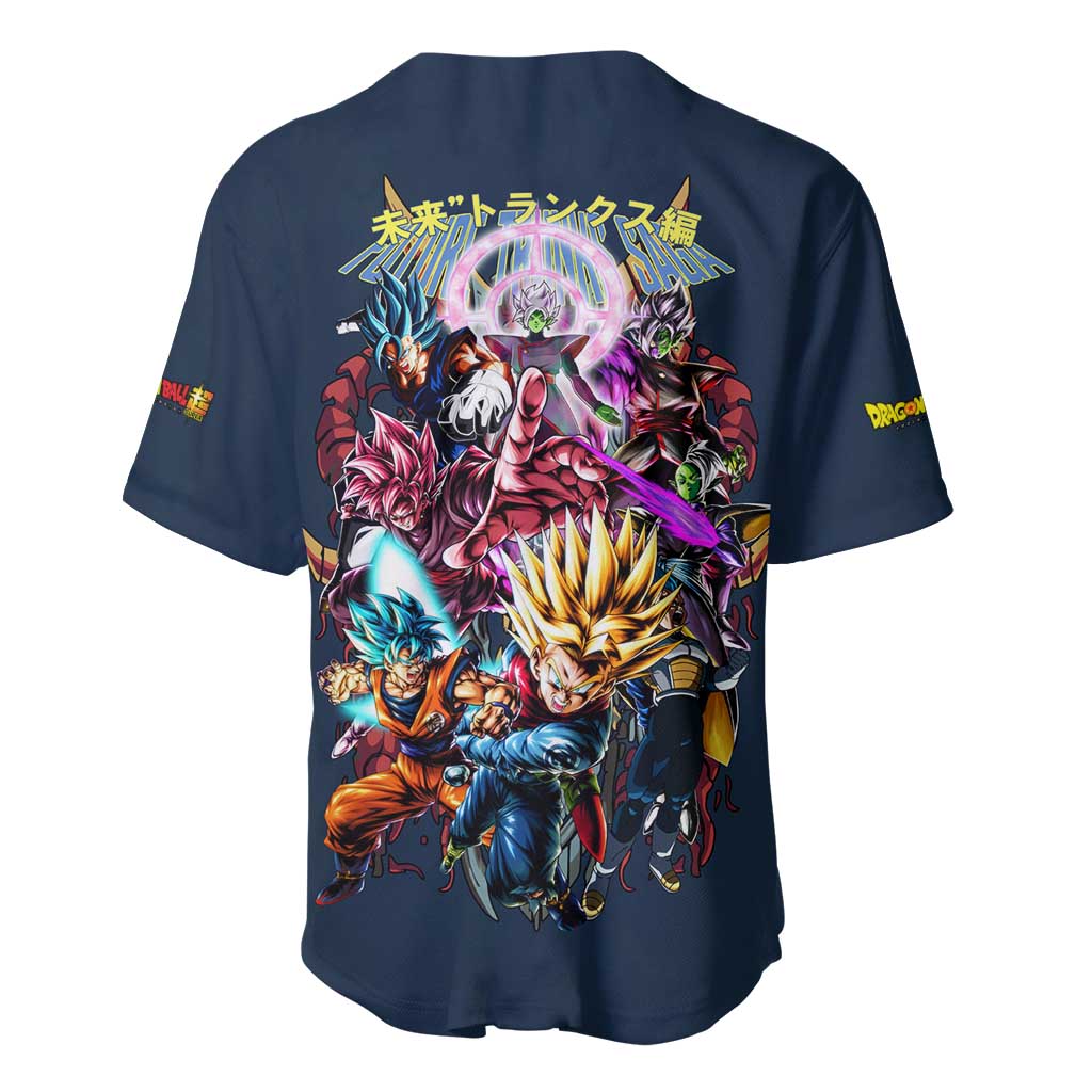 Trunks Dragon Ball Anime Style Baseball Jersey Trunks Dragon Ball Anime Style Baseball Jersey