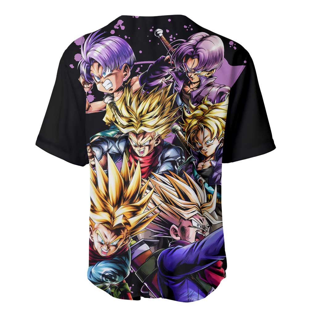 Trunks Dragon Ball Anime Style Baseball Jersey_1 Trunks Dragon Ball Anime Style Baseball Jersey_1