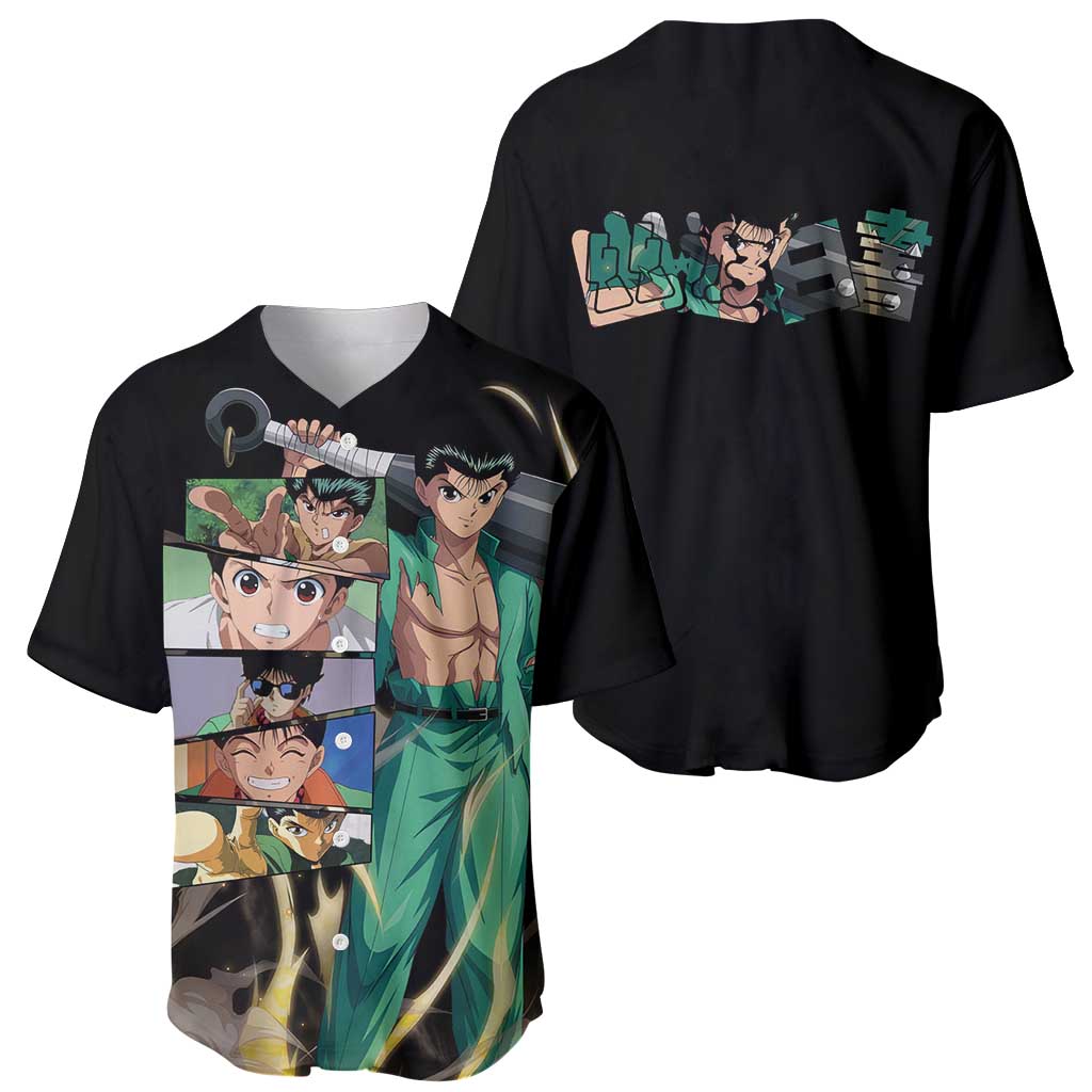 Urameshi Yuyu Hakusho Anime Style Baseball Jersey Urameshi Yuyu Hakusho Anime Style Baseball Jersey