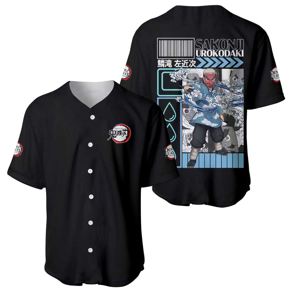 Urokodaki Demon Slayer Anime Style Baseball Jersey Urokodaki Demon Slayer Anime Style Baseball Jersey