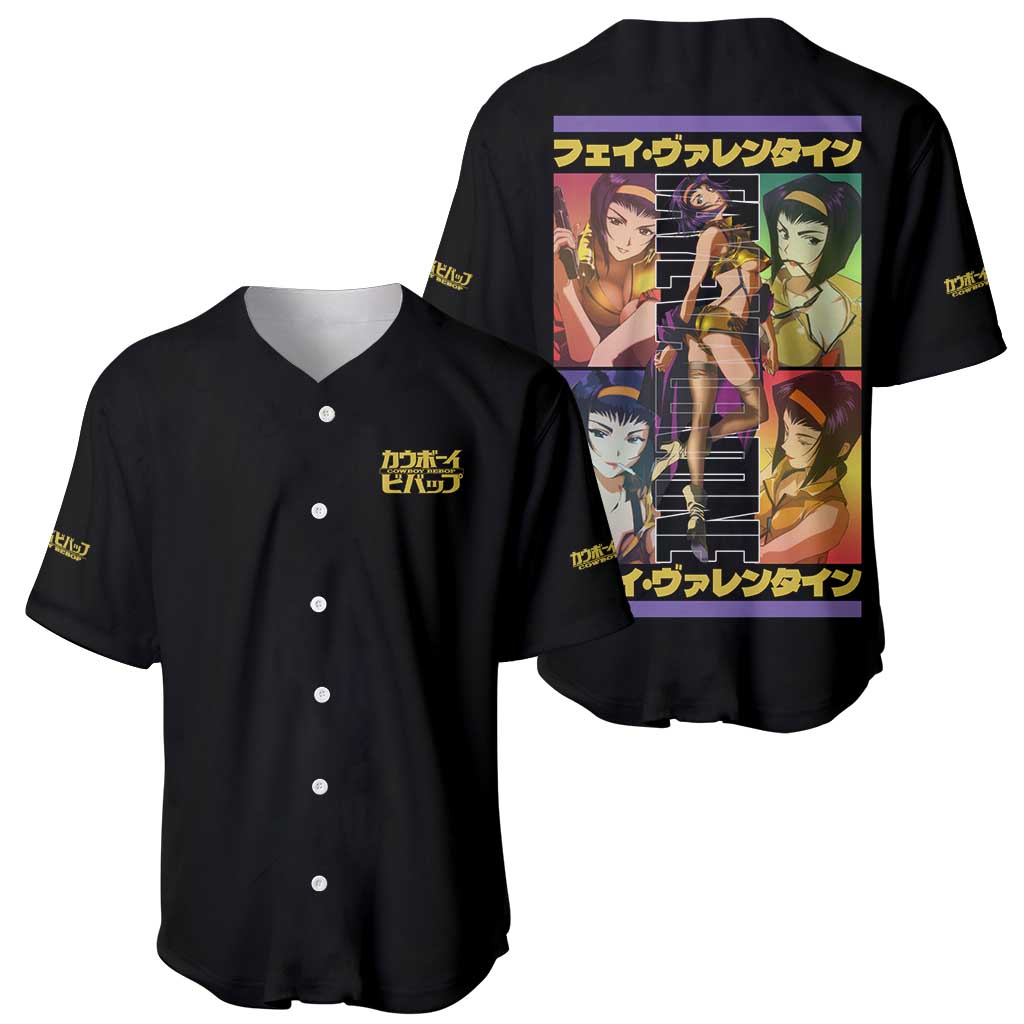 Valentine Cowboy Bebop Anime Style Baseball Jersey Valentine Cowboy Bebop Anime Style Baseball Jersey